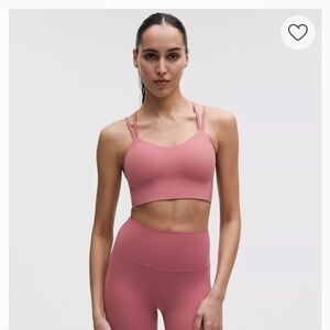 Lululemon Like A Cloud Women’s Double-Strap Performance Sports Bra - Rose